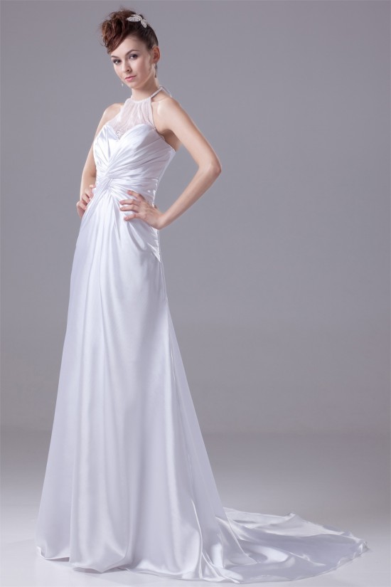 A-Line Sleeveless Halter New Arrival Beaded Wedding Dresses 2030030 A-Line Sleeveless Halter New Arrival Beaded Wedding Dresses 2030030