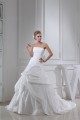 A-Line Sleeveless Strapless Sweet Wedding Dresses 2030031