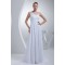 A-Line One-Shoulder Chiffon Floor-Length Wedding Dresses 2030034