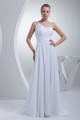 A-Line One-Shoulder Chiffon Floor-Length Wedding Dresses 2030034 A-Line One-Shoulder Chiffon Floor-Length Wedding Dresses 2030034