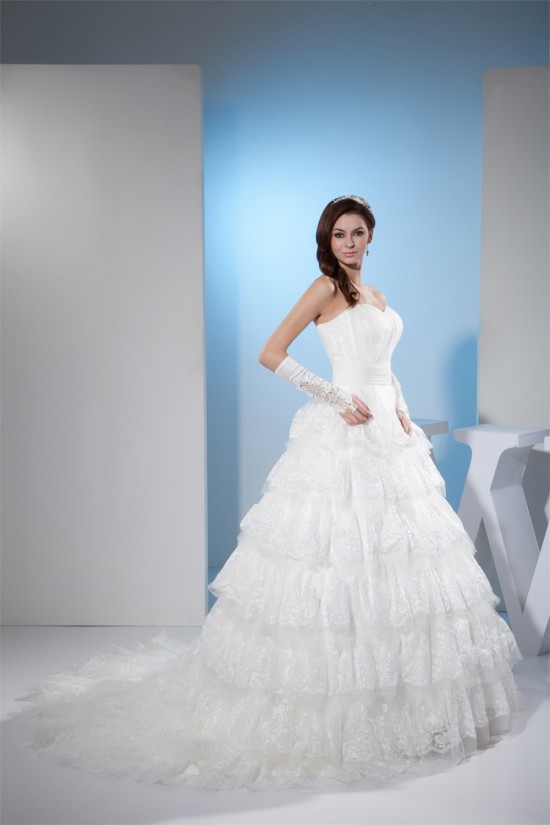 Ball Gown Sweetheart Lace New Arrival Wedding Dresses 2030035