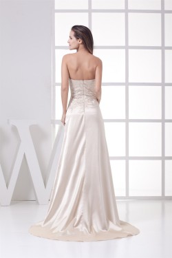 A-Line Sweetheart Embroidered Beaded Wedding Dresses 2030036