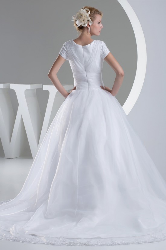Ball Gown Short Sleeve Beaded Applique New Arrival Wedding Dresses 2030040 Ball Gown Short Sleeve Beaded Applique New Arrival Wedding Dresses 2030040