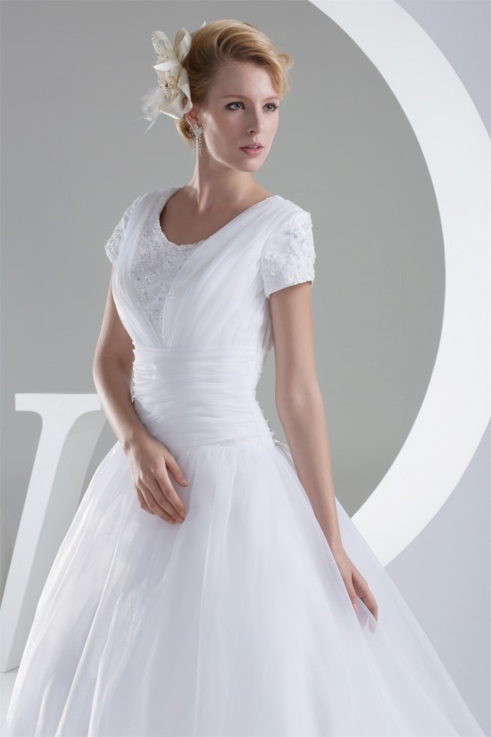Ball Gown Short Sleeve Beaded Applique New Arrival Wedding Dresses 2030040 Ball Gown Short Sleeve Beaded Applique New Arrival Wedding Dresses 2030040
