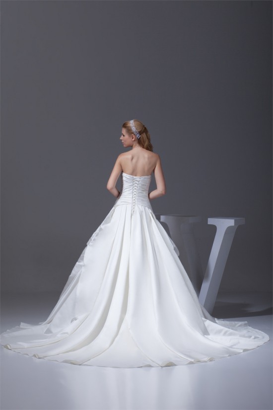 Amazing A-Line Strapless Chapel Train Beaded Appliques Wedding Dresses 2030047 Amazing A-Line Strapless Chapel Train Beaded Appliques Wedding Dresses 2030047