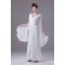 Amazing A-Line Ankle Length V-Neck Chiffon Wedding Dresses 2030050