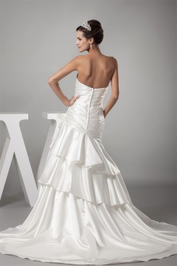 Amazing A-Line Sweetheart Bows Sweet Wedding Dresses 2030051