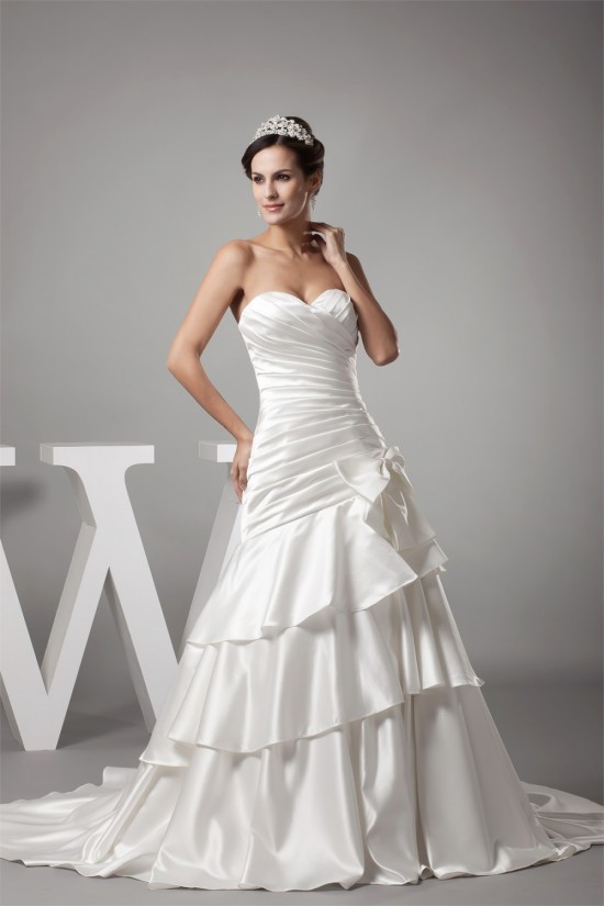 Amazing A-Line Sweetheart Bows Sweet Wedding Dresses 2030051 Amazing A-Line Sweetheart Bows Sweet Wedding Dresses 2030051