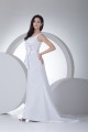 Satin Mermaid/Trumpet Sleeveless Straps Wedding Dresses 2030054