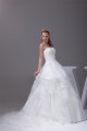 Amazing A-Line Satin Organza Beaded Applique Sweetheart Wedding Dresses 2030055