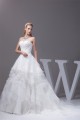 Amazing A-Line Satin Organza Beaded Applique Sweetheart Wedding Dresses 2030055