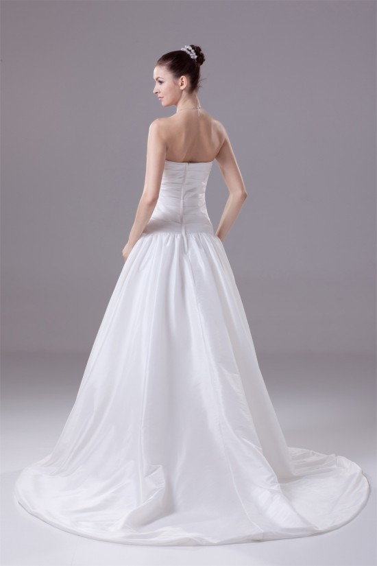 A-Line Sweetheart Beaded Taffeta Wedding Dresses 2030059 A-Line Sweetheart Beaded Taffeta Wedding Dresses 2030059