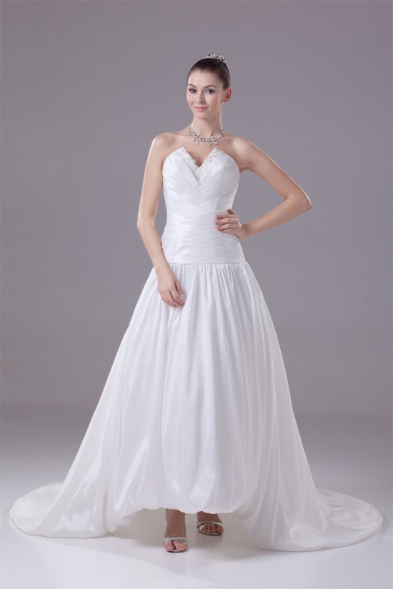 A-Line Sweetheart Beaded Taffeta Wedding Dresses 2030059 A-Line Sweetheart Beaded Taffeta Wedding Dresses 2030059