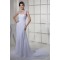 Beautiful Sheath/Column Chiffon One-Shoulder Sleeveless Wedding Dresses 2030067