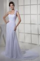 Beautiful Sheath/Column Chiffon One-Shoulder Sleeveless Wedding Dresses 2030067 Beautiful Sheath/Column Chiffon One-Shoulder Sleeveless Wedding Dresses 2030067