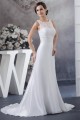 A-Line Sleeveless Lace Chiffon Sweep Train Wedding Dresses 2030068 A-Line Sleeveless Lace Chiffon Sweep Train Wedding Dresses 2030068