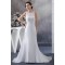 A-Line Sleeveless Lace Chiffon Sweep Train Wedding Dresses 2030068