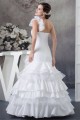 Beautiful Satin Organza Taffeta A-Line One-Shoulder Sleeveless Wedding Dresses 2030069 Beautiful Satin Organza Taffeta A-Line One-Shoulder Sleeveless Wedding Dresses 2030069