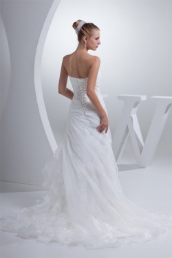 Beautiful Sleeveless Mermaid/Trumpet Beaded Lace Wedding Dresses 2030070