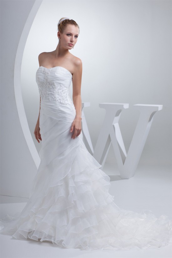 Beautiful Sleeveless Mermaid/Trumpet Beaded Lace Wedding Dresses 2030070 Beautiful Sleeveless Mermaid/Trumpet Beaded Lace Wedding Dresses 2030070