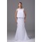 Beautiful Scoop Sleeveless Chiffon Mermaid/Trumpet Beaded Wedding Dresses 2030071