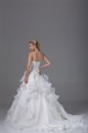 Beautiful Ball Gown Sweetheart Spaghetti Strap Beaded Appliques Wedding Dresses 2030073