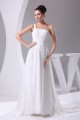 Beautiful A-Line Sleeveless Chiffon One-Shoulder Beaded Wedding Dresses 2030074 Beautiful A-Line Sleeveless Chiffon One-Shoulder Beaded Wedding Dresses 2030074