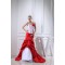 Trumpet/Mermaid Organza Taffeta Strapless Court Train Wedding Dresses 2030075
