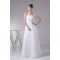 A-Line Strapless Beaded Floor-Length Pleated Wedding Dresses 2030076