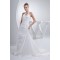 A-Line Halter Court Train Wedding Dresses 2030078