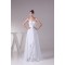 A-Line Sweetheart Beaded Appliques Chiffon Lace Wedding Dresses 2030081