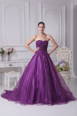 A-Line Strapless Beading Sleeveless New Arrival Wedding Dresses 2030088