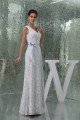 Sheath/Column V-Neck Lace Sleeveless Wedding Dresses 2030091