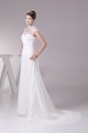 Chiffon Satin Lace High-Neck Sheath/Column Best Wedding Dresses 2030094 Chiffon Satin Lace High-Neck Sheath/Column Best Wedding Dresses 2030094