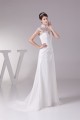 Chiffon Satin Lace High-Neck Sheath/Column Best Wedding Dresses 2030094 Chiffon Satin Lace High-Neck Sheath/Column Best Wedding Dresses 2030094