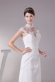 Chiffon Satin Lace High-Neck Sheath/Column Best Wedding Dresses 2030094 Chiffon Satin Lace High-Neck Sheath/Column Best Wedding Dresses 2030094