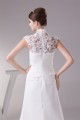 Chiffon Satin Lace High-Neck Sheath/Column Best Wedding Dresses 2030094 Chiffon Satin Lace High-Neck Sheath/Column Best Wedding Dresses 2030094