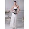Chiffon Satin Lace Strapless Sheath/Column Wedding Dresses 2030095