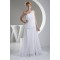 Chiffon Satin One-Shoulder Sheath/Column New Arrival Wedding Dresses 2030097
