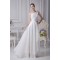 A-Line One-Shoulder Beaded Chiffon Satin Silk like Satin Wedding Dresses 2030098