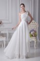 A-Line One-Shoulder Beaded Chiffon Satin Silk like Satin Wedding Dresses 2030098 A-Line One-Shoulder Beaded Chiffon Satin Silk like Satin Wedding Dresses 2030098
