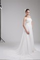 A-Line Strapless Chiffon Beaded Wedding Dresses 2030100