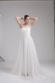 A-Line Strapless Chiffon Beaded Wedding Dresses 2030100
