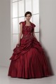 Strapless Satin Taffeta Floor-Length Beading Wedding Dresses with A Jacket 2031000 Strapless Satin Taffeta Floor-Length Beading Wedding Dresses with A Jacket 2031000