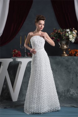 Strapless Sleeveless A-Line Wedding Dresses 2031003