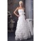 Strapless Sleeveless A-Line Satin Taffeta New Arrival Wedding Dresses 2031004