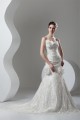 Strapless Sleeveless Mermaid/Trumpet Satin Lace Embellished Wedding Dresses 2031006 Strapless Sleeveless Mermaid/Trumpet Satin Lace Embellished Wedding Dresses 2031006