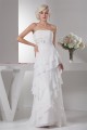 Strapless Sleeveless Sheath/Column Chiffon Wedding Dresses 2031009 Strapless Sleeveless Sheath/Column Chiffon Wedding Dresses 2031009