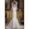Straps Mermaid/Trumpet Sleeveless Satin Lace Beautiful Wedding Dresses 2031010