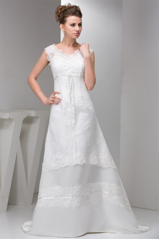 Straps Sleeveless A-Line V-Neck Lace Wedding Dresses 2031011 Straps Sleeveless A-Line V-Neck Lace Wedding Dresses 2031011